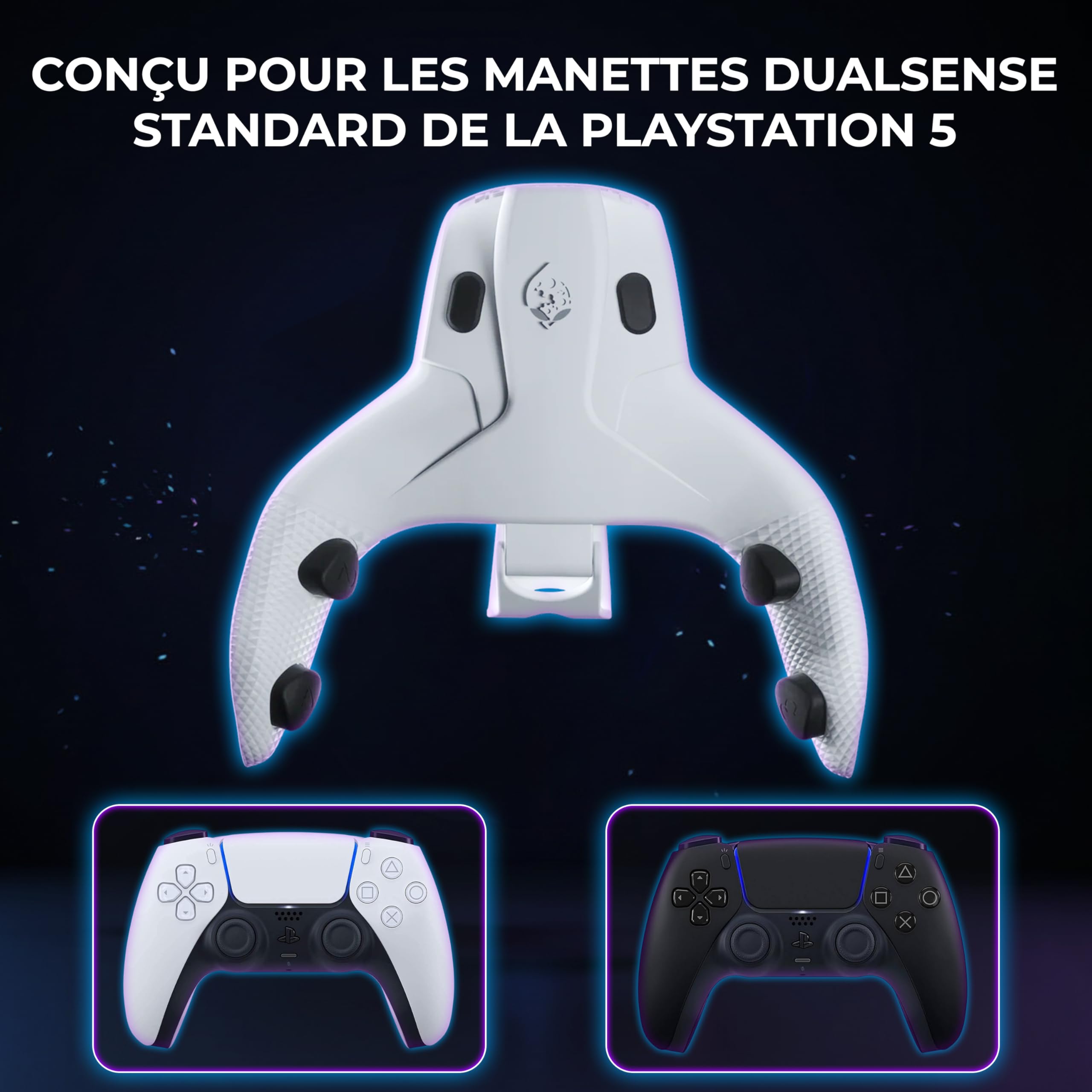Collective Minds Strike Pack Horizon Vista pour PS5 | 4 Boutons Arrière | Pack MOD via Application | MODs Optimisés pour le Jeu | Connexion USB Filaire | Compatible Manette PS5 DualSense & PC