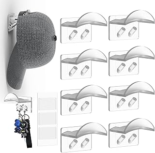 Adhesive Hat Hooks for Wall-Minimalist Hat Rack Design