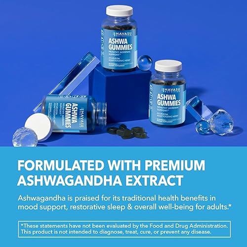Miniatura 6 de Ashwagandha - Suplemento de gomitas diseñadas para calmar y relajarse 60 deliciosas gomitas veganas para aliviar el estrés