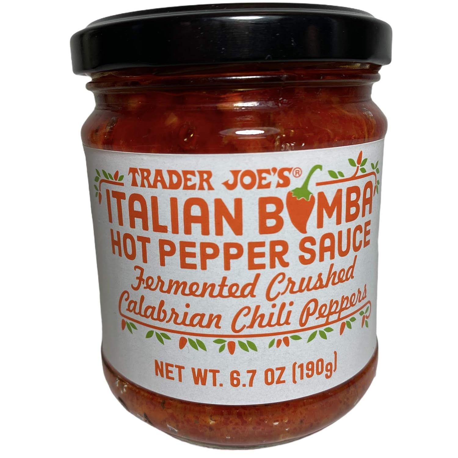 Trader Joe's Italian Bomba Hot Pepper Sauce Fermented