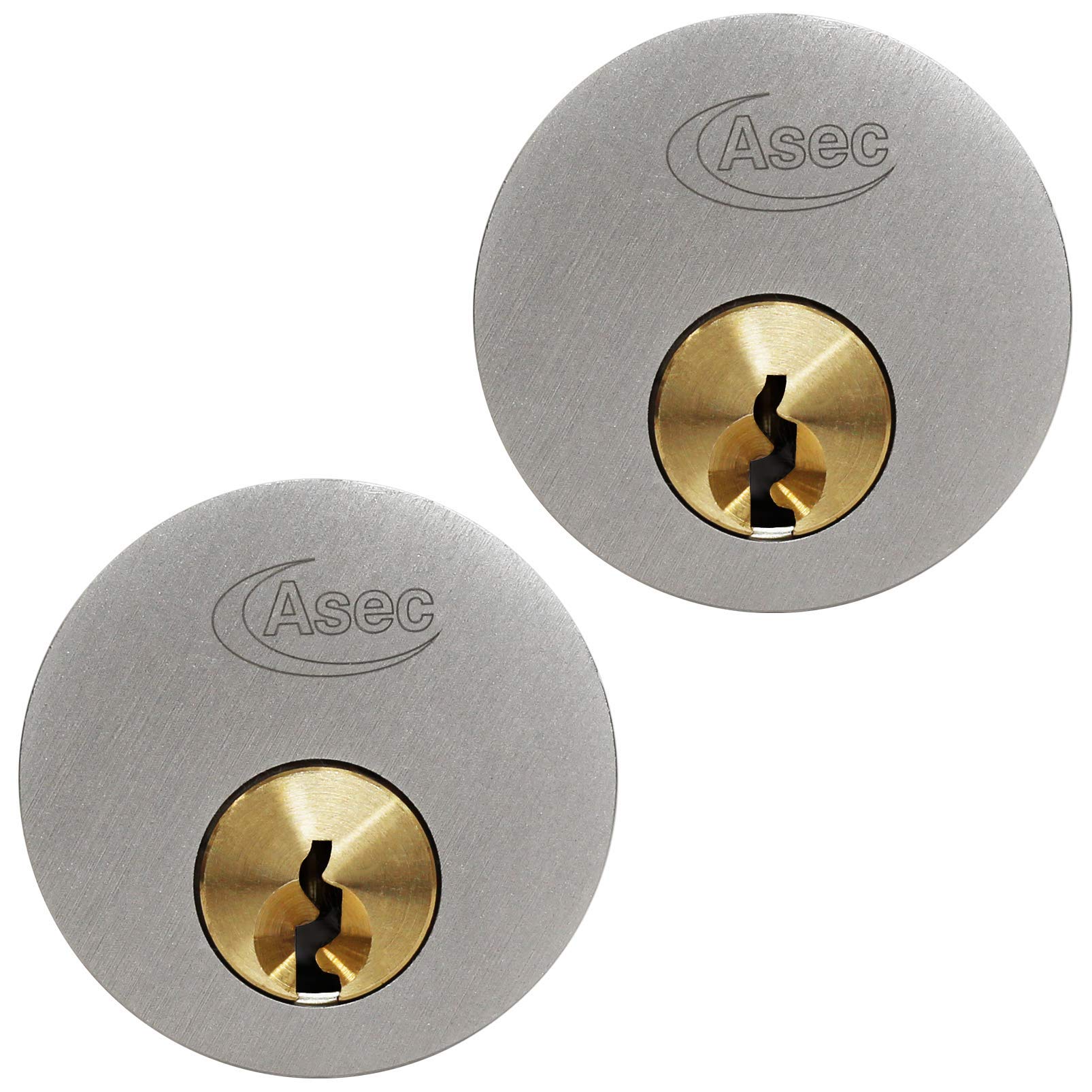 Asec Vital 6 Pin Screw In Cylinder - Pair - Keyed Alike