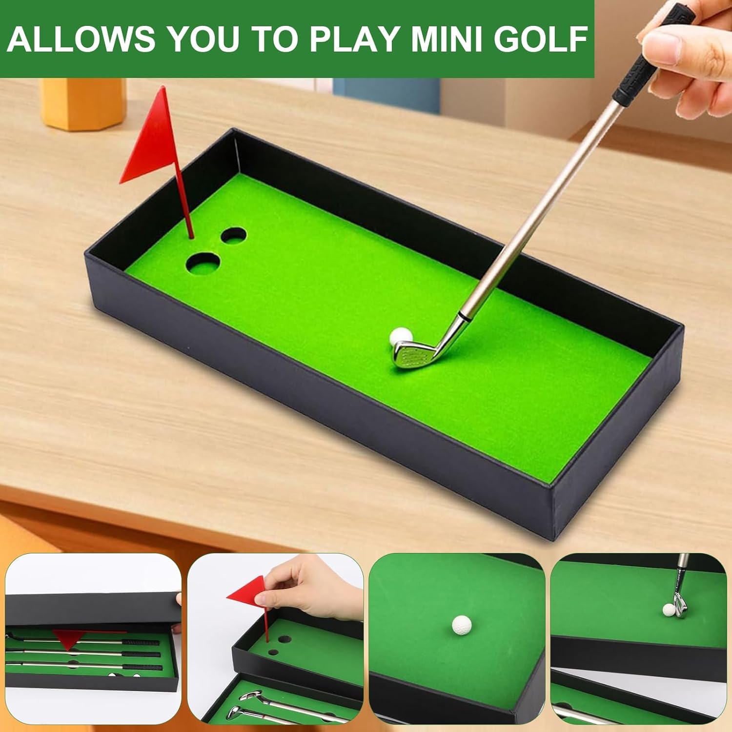 Juego de Bolígrafos para Palos de Golf, 3 Piezas de Escritorio