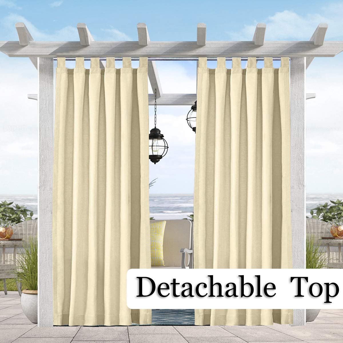 Outdoor Curtains Velcro Tabs Curtains & Drapes
