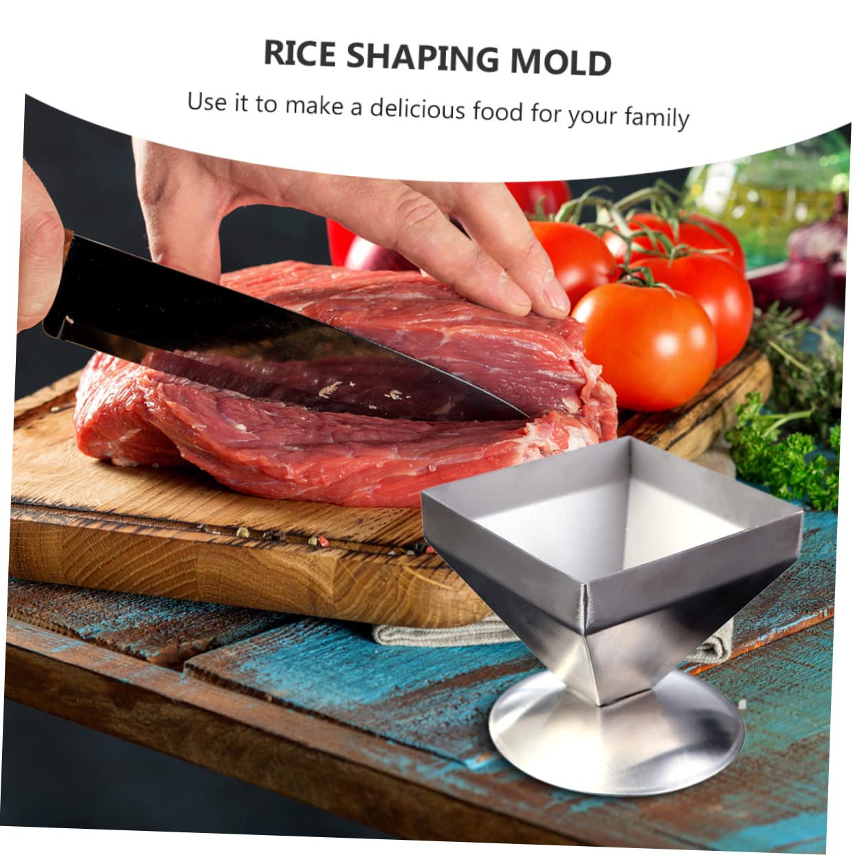 Ciieeo 3 Piezas Molde de carne pagoda molde para pastel de gasa vajilla porción redonda molde de bola de arroz moldes zongzi cozinha kitchen molde para cocina molde de acero inoxidable