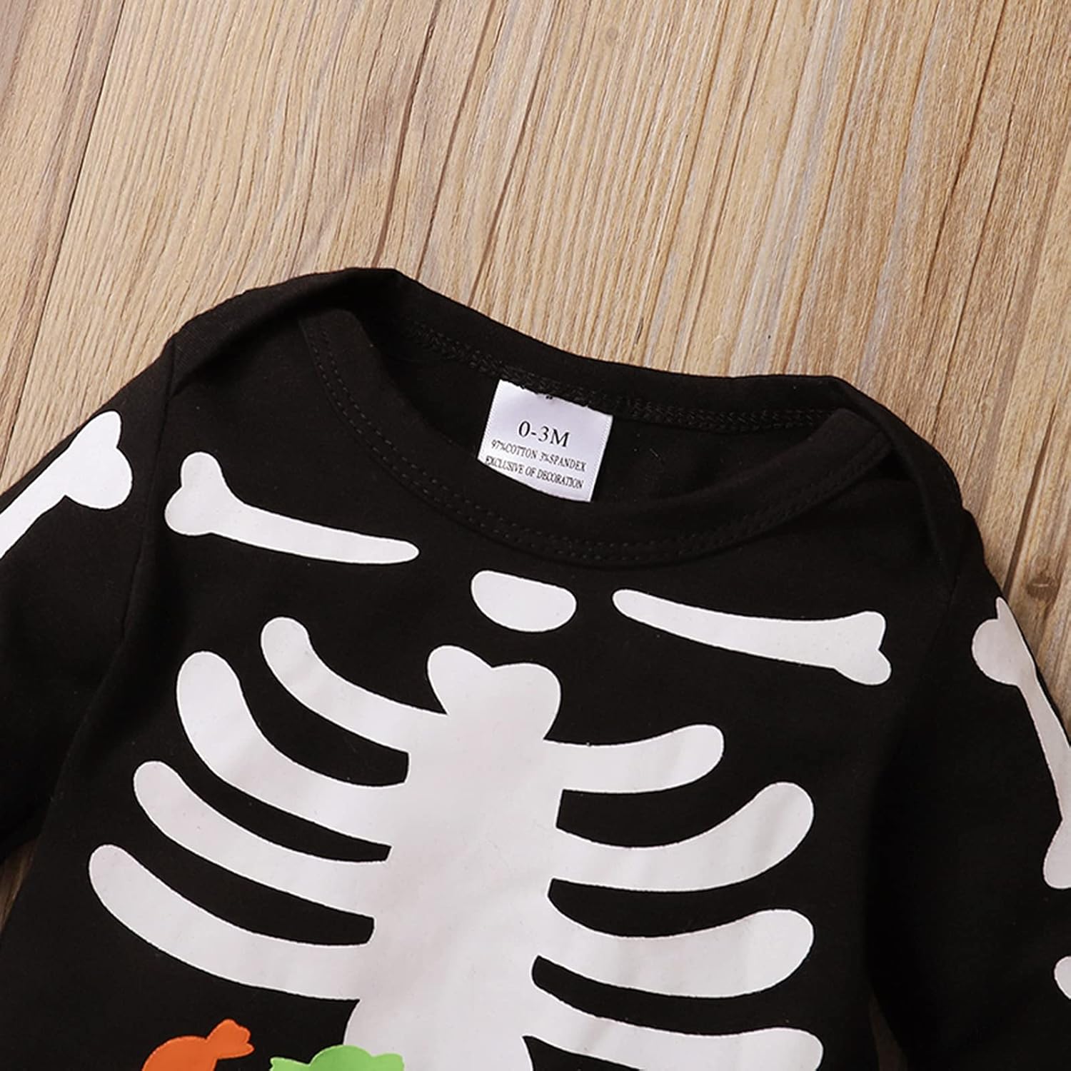 SAYOO Baby Halloween Skeleton Footies Rompers Pumpkin Skull Skeleton Bodysuit Jumpsuit Newborn Boy Girl Halloween Playsuit - Image 5