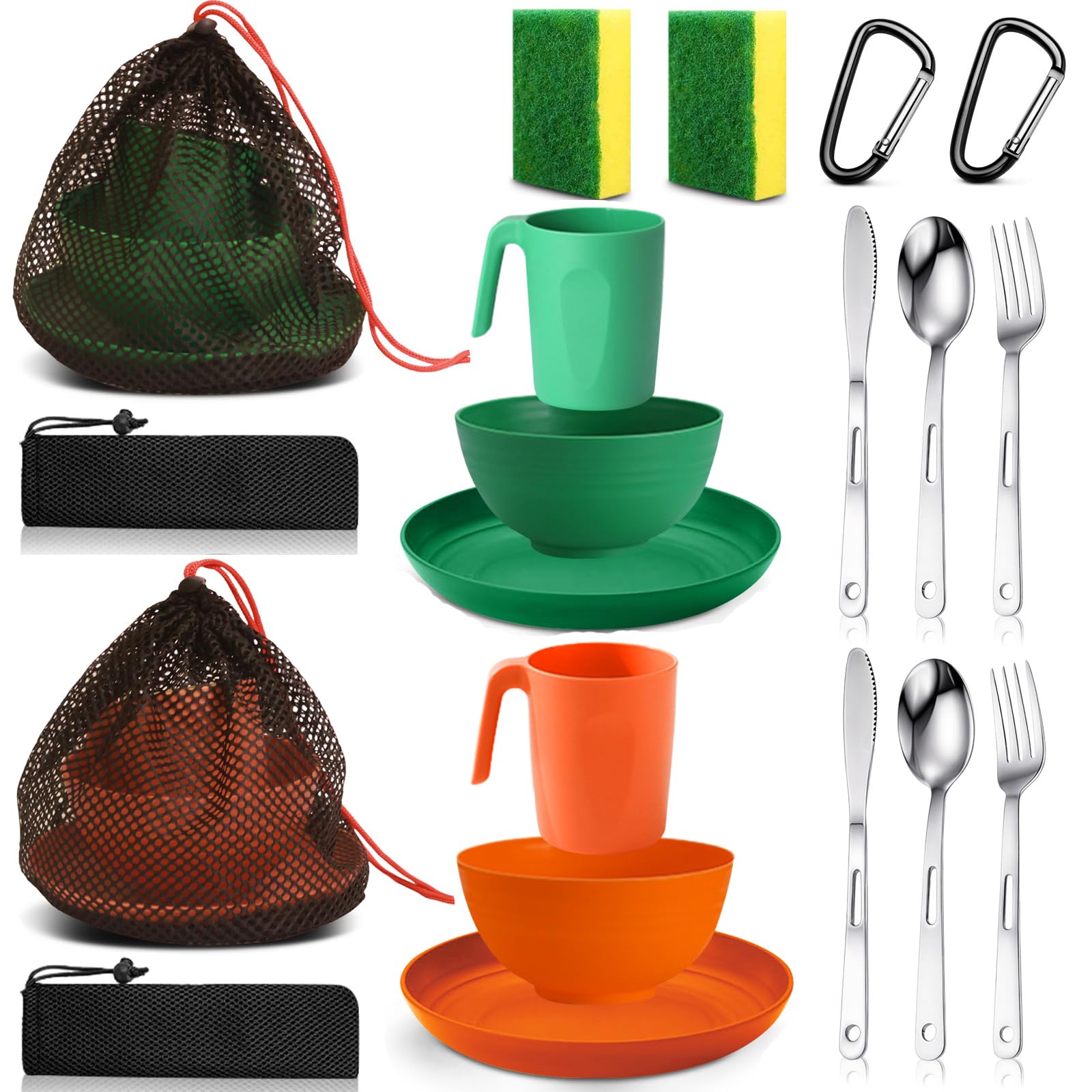 Scout Camping Mess Kit - Boy & Girl Scout Dishes -12 Scout Camping Mess Kit - Boy & Girl Scout Dishes -12