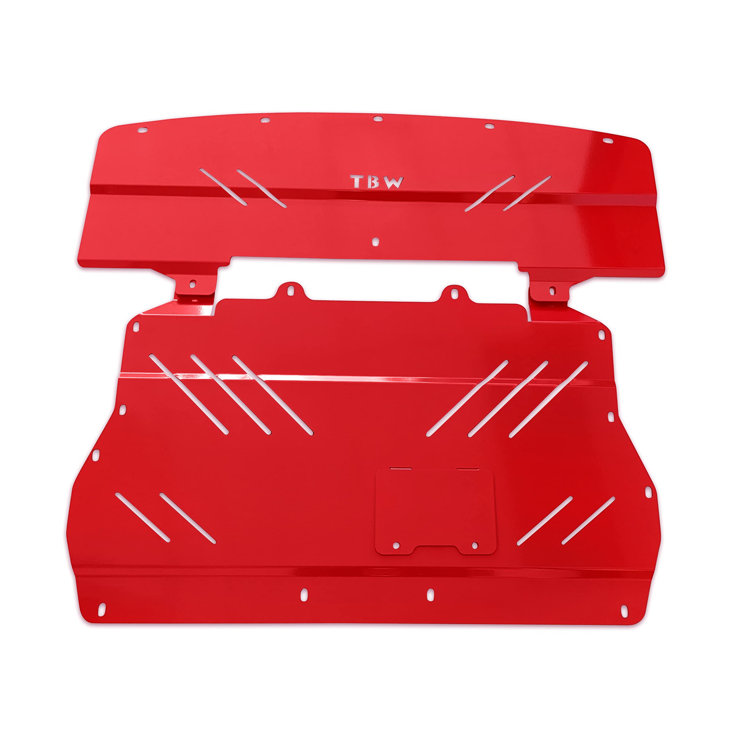Aluminum Under Engine Splash Shield Skid Plate Cover for Subaru BRZ & Scion FR-S (Red)