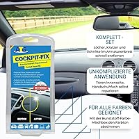 Vista 2 de ATG Car Dashboard Repair Kit – Dashboard Repair for Cracks & Breaks – Leather & Vinyl Repair – Epoxy Glue Set - Leather & Vinyl
