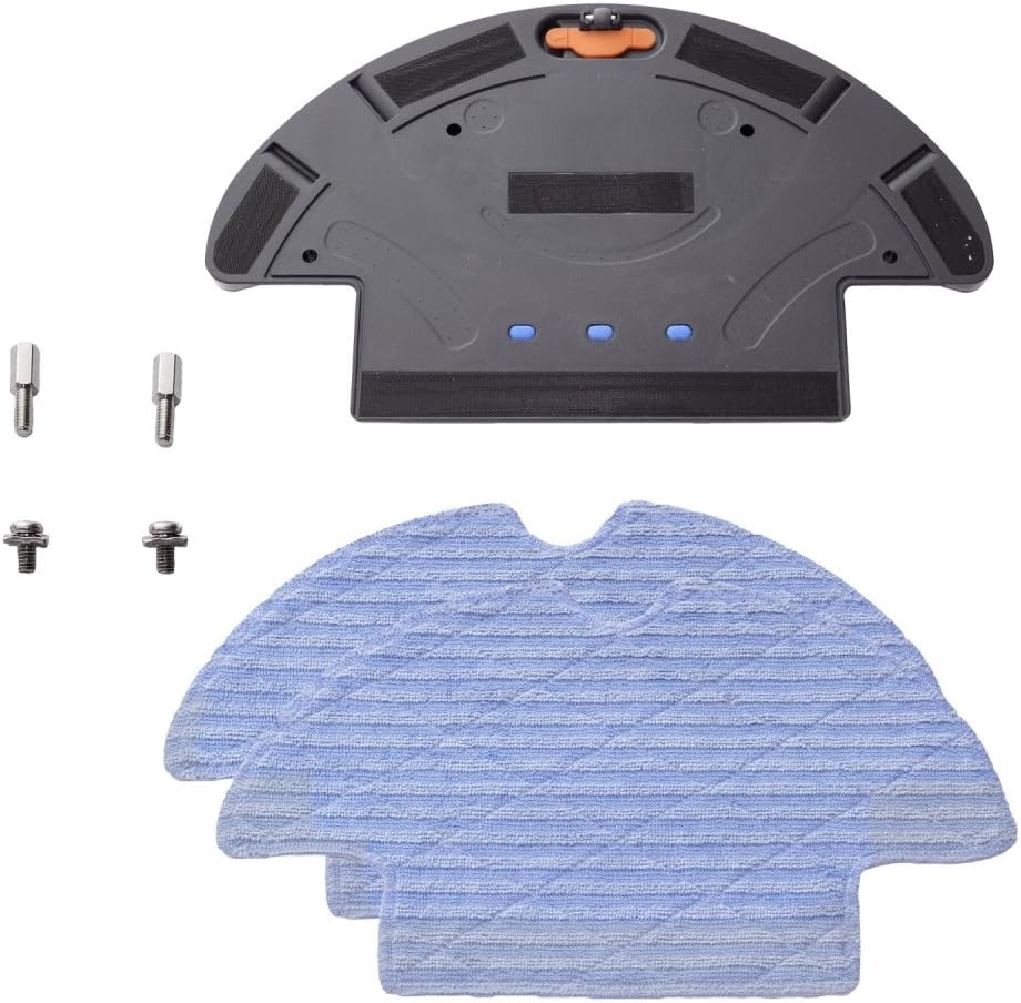 Mop Add-on Attachment for Roomba 500 510 530 550 560 570 585 595 600 610 614 620 630 650 660 Series Robot Vacuum with Water Tank Reservoir and 2 Mopping Cloths for Dry & Wet Floor Mopping