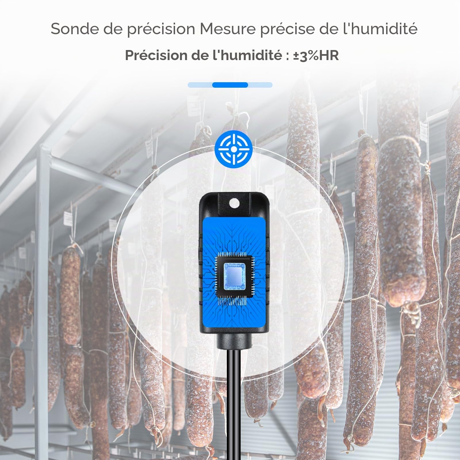 Inkbird Prise Hygrostat avec Sonde, Contrôleur Humidité pour Humidificateur Déshumidificateur Reptile Terrarium Serre Couveuse Incubateur
