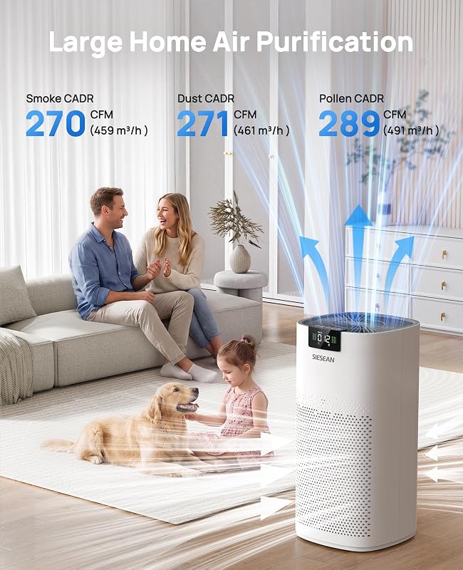 Air Purifiers for Home Large Room Up to 4200 Ft², 289 CADR, 20dB Sleep Mode image 2