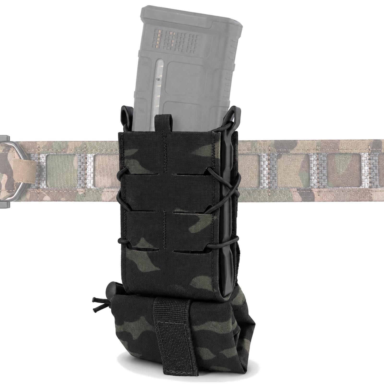 Set Tasca Portacaricatore Molle 5.56 7.62 e Mini Tasca Dump