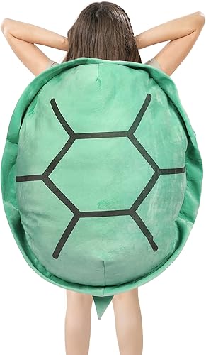 Rruonshully Almohadas de concha de tortuga de 40 pulgadas, diseño de tortuga de peluche, cojín de disfraz de Navidad y Halloween para adultos