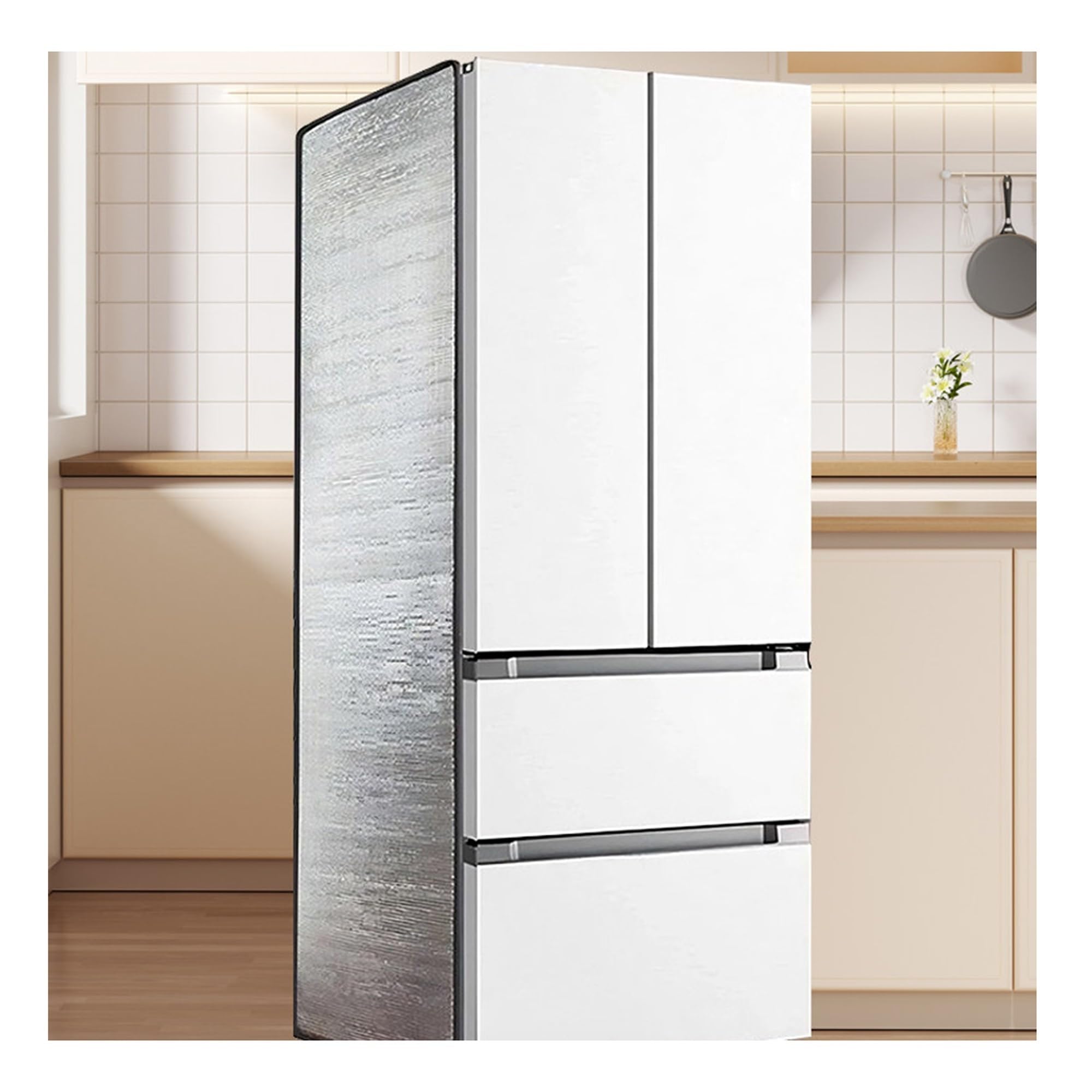 Tapis isolant magnétique pour réfrigérateur et protection thermique pour cuisine