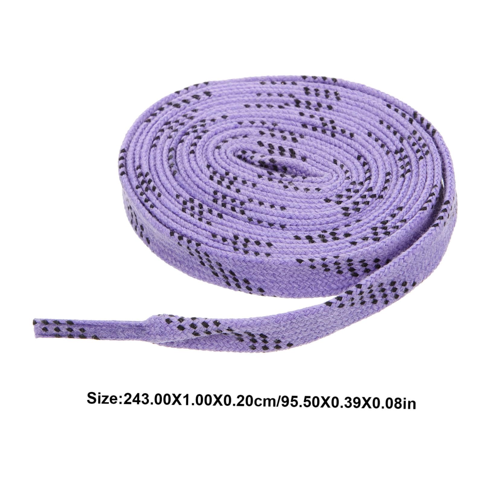 ibasenice Cordones de Cera Cordones de Patines de Hockey encerados Cordones Planos cordón Patinar Reemplazo de Zapatos Corbata de Zapatos Casuales poliéster Púrpura