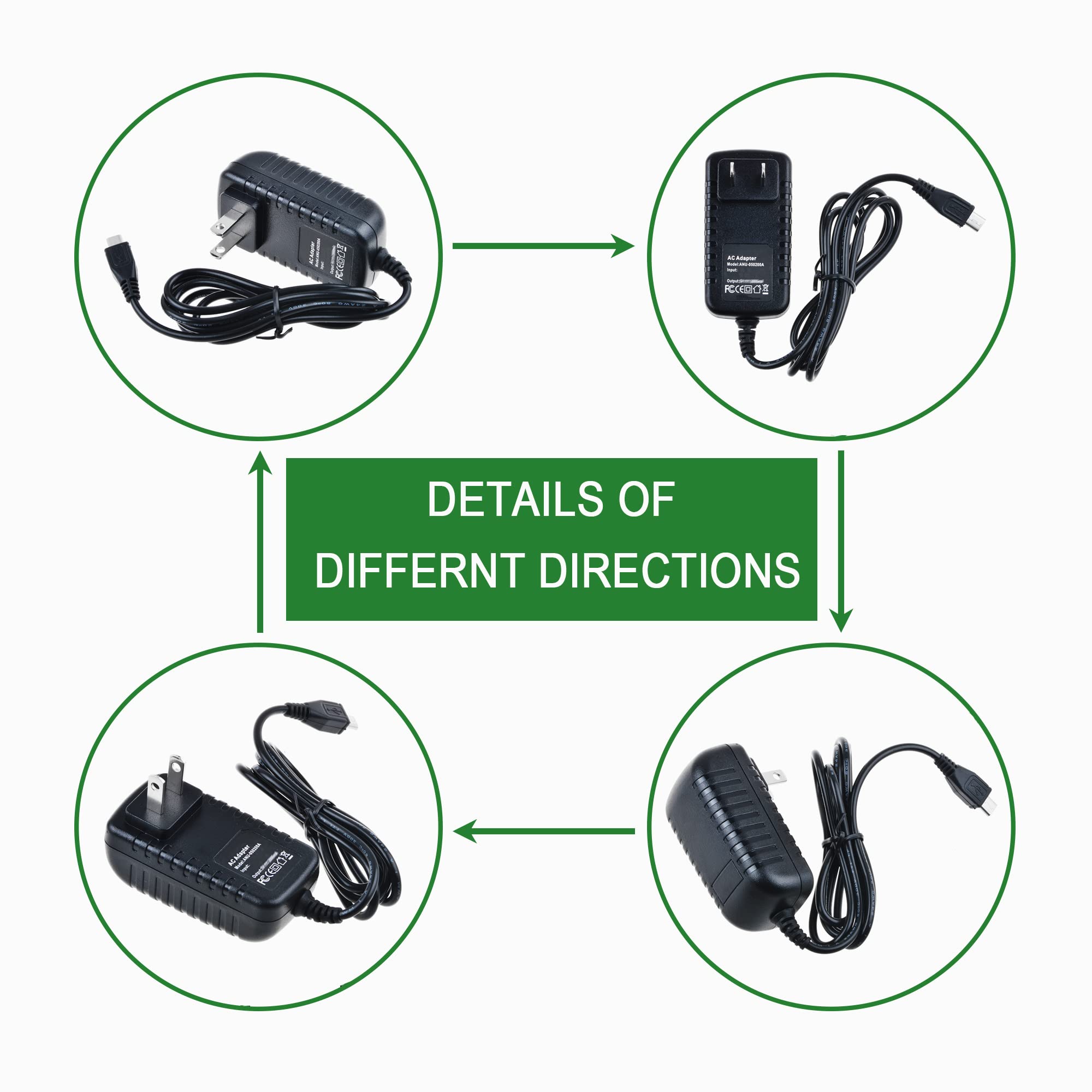 AC Adapter Charger Power Cord for SEGA Genesis Flashback 2018 AtGames Console 85 Classic Games Wireless Controller - Sega Genesis - Very Good - Used Accessory - Image 4