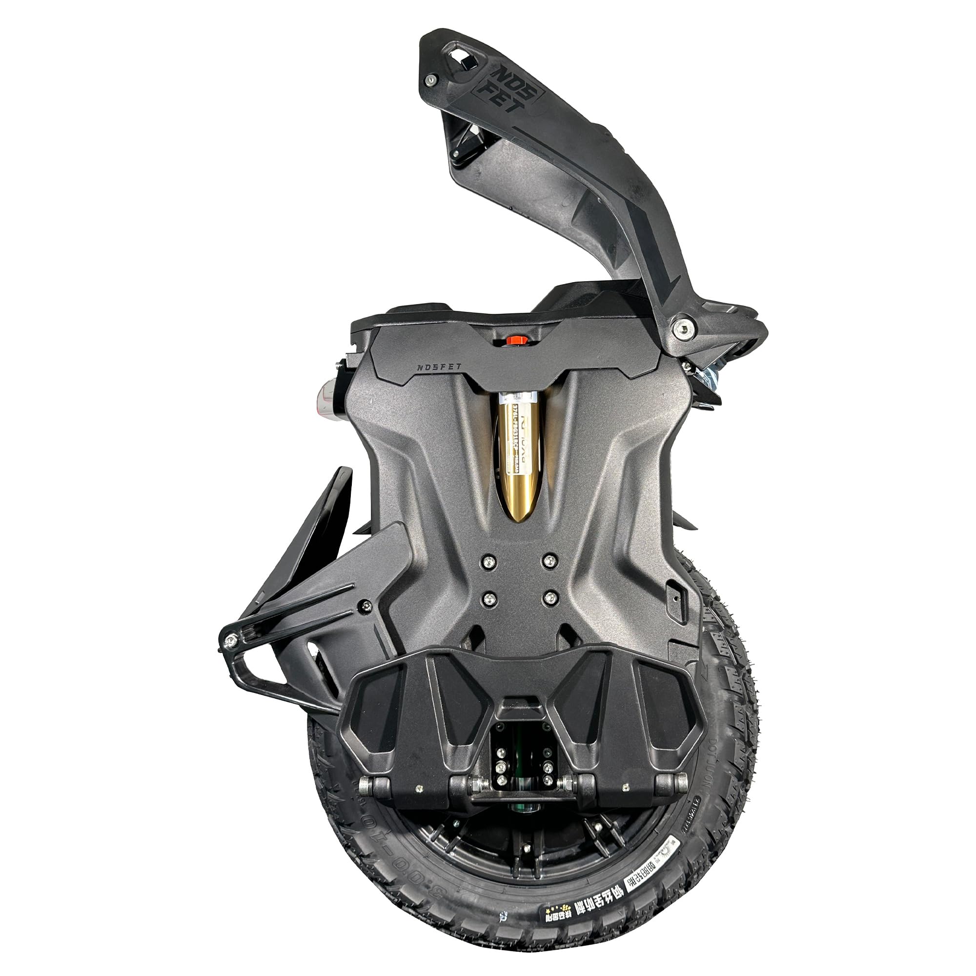 Gyroroue NOSFET Aero - Adulte, Noir, Taille Unique EU, Double Amortissement, Pneu Offroad, Autonomie jusqu'à 60km, 25km/h, Pneu Gonflable 15"
