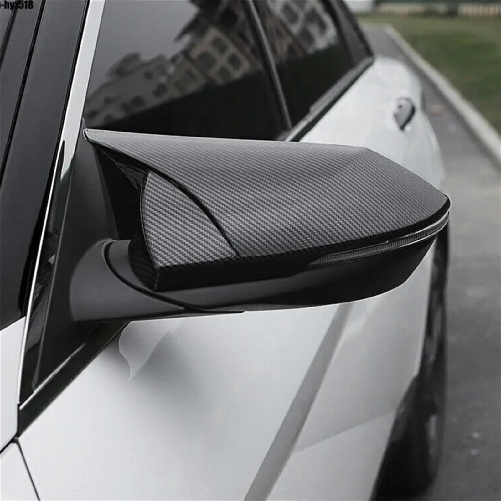 Rückspiegel Abdeckung Für Hyundai Für Elantra 2021 2022 | Auto-Rückseitenspiegel-Abdeckung Für Flügelkappe, Außentür, Rückansicht, Gehäuseverkleidung(Gloss Black)