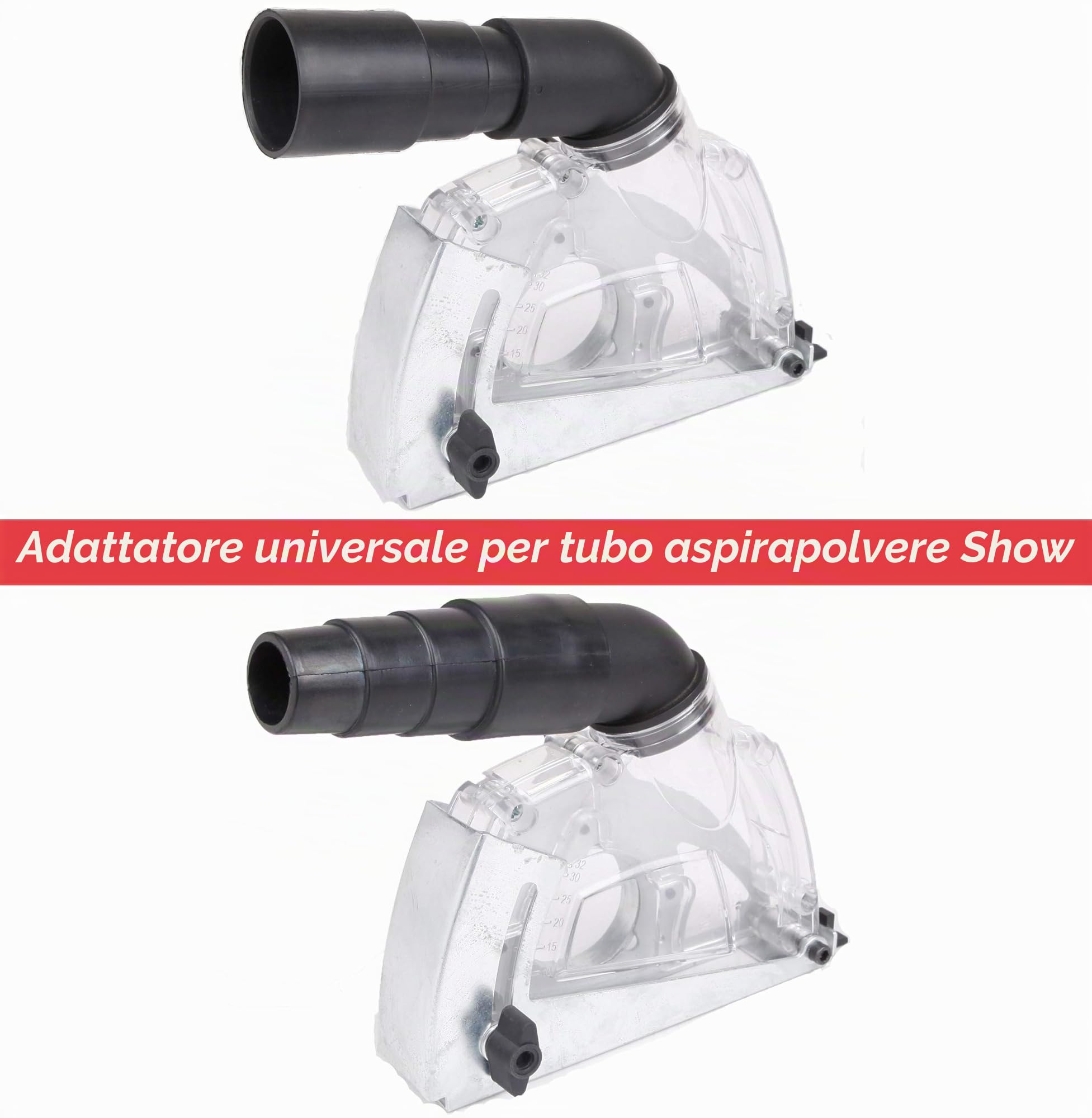 Aidelife cappa di aspirazione per smerigliatrice angolare 115/125mm cuffia di aspirazione con dischi diamantati 125mm