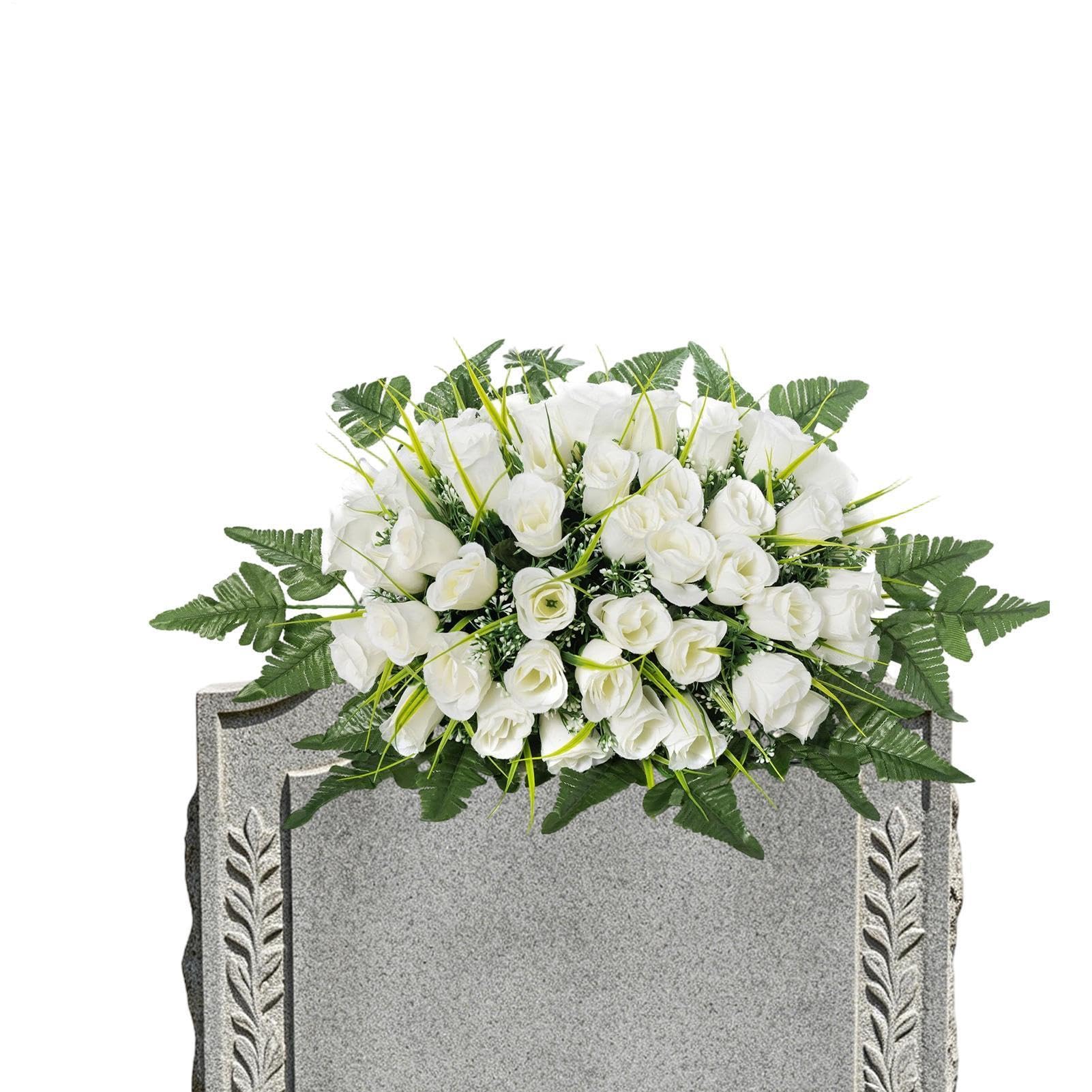Selle De Fleurs Artificielles Pour Cimetière Imperméable et Réaliste