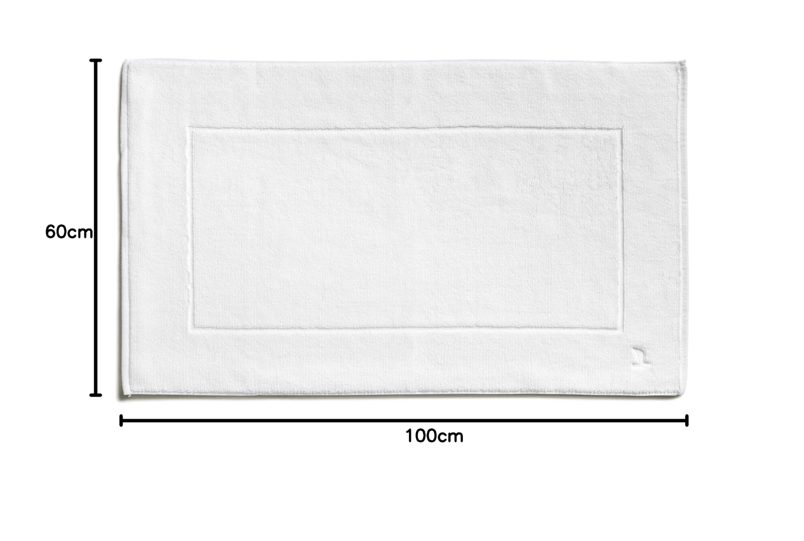 Möve Superwuschel Tapis de Bain 100% Coton, Blanc (Snow), 60 x 100 cm