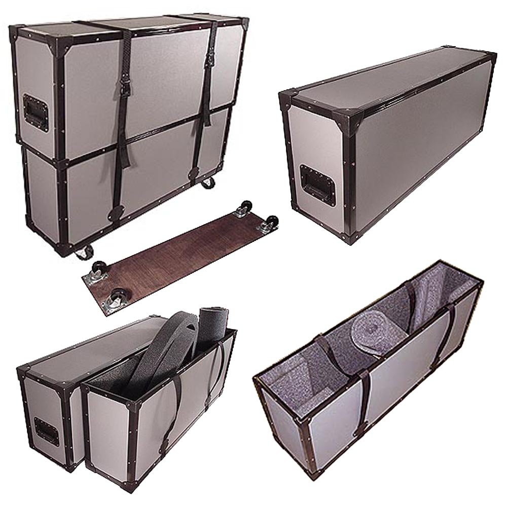 42 Inch Plasma LED LCD TuffBox 1/4 Light Duty Road Case with Adjustable Telescoping Lid & Wheelboard