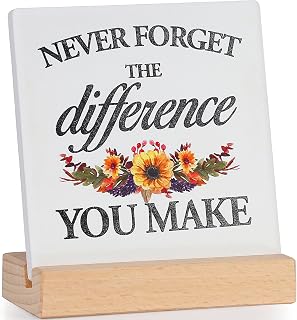 MAIBAOTA Inspirational Gifts for Women Men, Encouragement Gifts for Friends Colleagues Coworkers Employees, Ceramic Plaque Signs, Positive Quotes, Cheer Up Motivational Gifts for Women