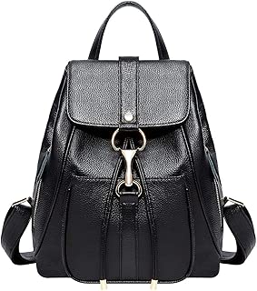 BOYATU Real Leather Backpacks Purse for Women Ladies Fashion Travel Shoulder Bag Black1 - coolthings.us