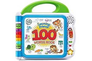 LeapFrog Learning Friends 100 Words Book: Engaging Books for Babies to Expand Vocabulary