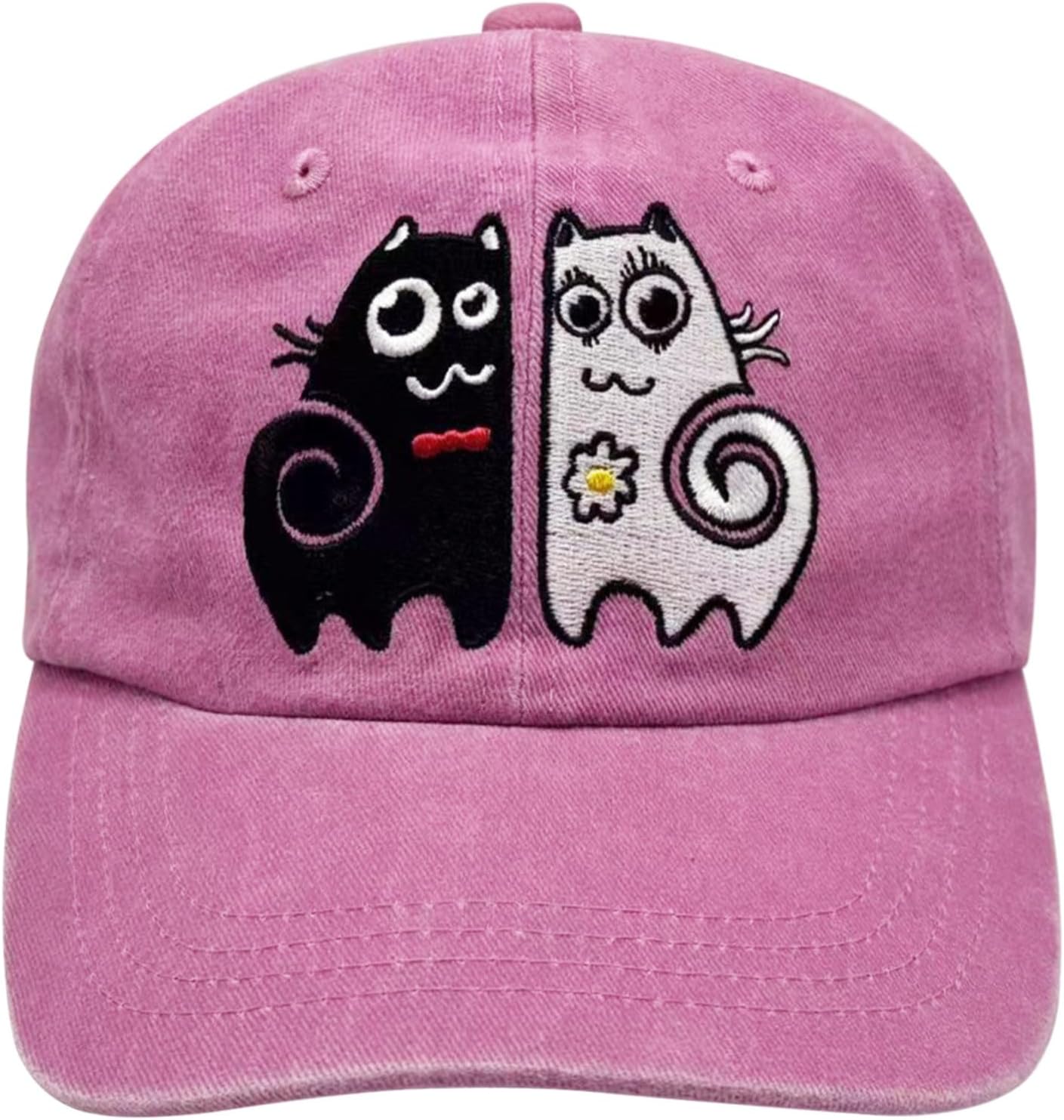 Embroidered Funny Dog Hat for Men Women Adjustable Vintage Cat Baseball Cap Gifts for Pet Lover