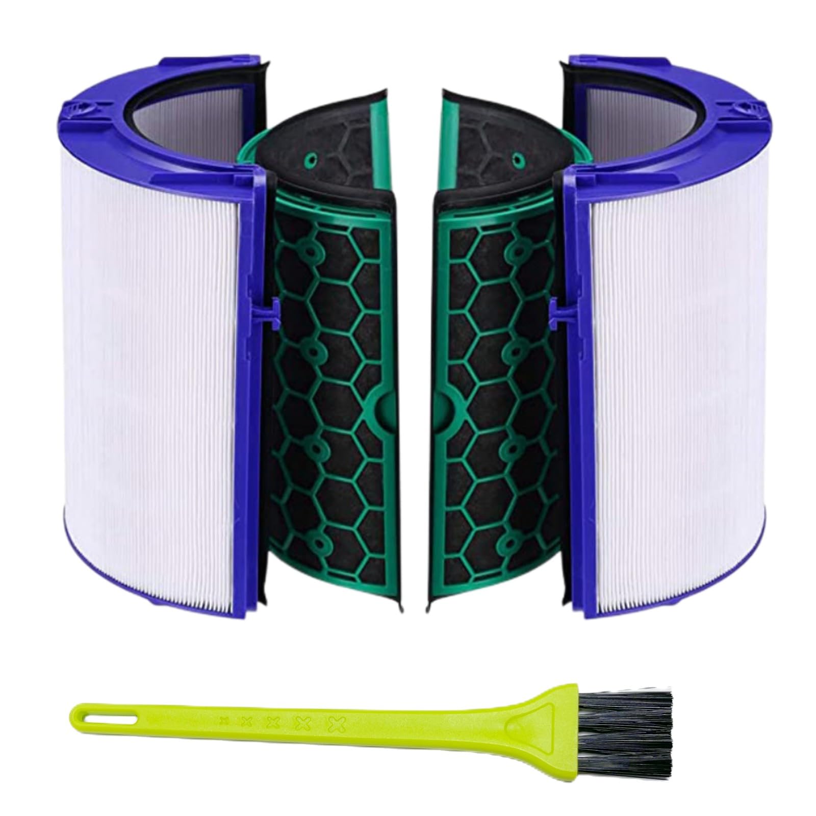 Weideke Tp04 Dp04 Hp04 True Hepa Replacement Filter For With Dyson Pure Cool Purifying Fan Tp04 Hp04 Dp04 And Tp05 Dp05, 2-In-1 360° Combi True Hepa
