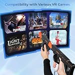 Magnétique VR Support de contrôleur de modèle de mitrailleuse/pistol pour Meta Quest 3S / Quest 3 Poignée Gunstock de libération rapide Support pour Oculus Quest 3S Accessoires de jeu de tir