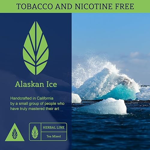 Miniatura 3 de Azure Hoja de té de alta calidad, mezcla de hierbas sabor a cachimba  Sin tabaco de narguile y nicotina  3.53 onzas  bolsa resellable con sabor a