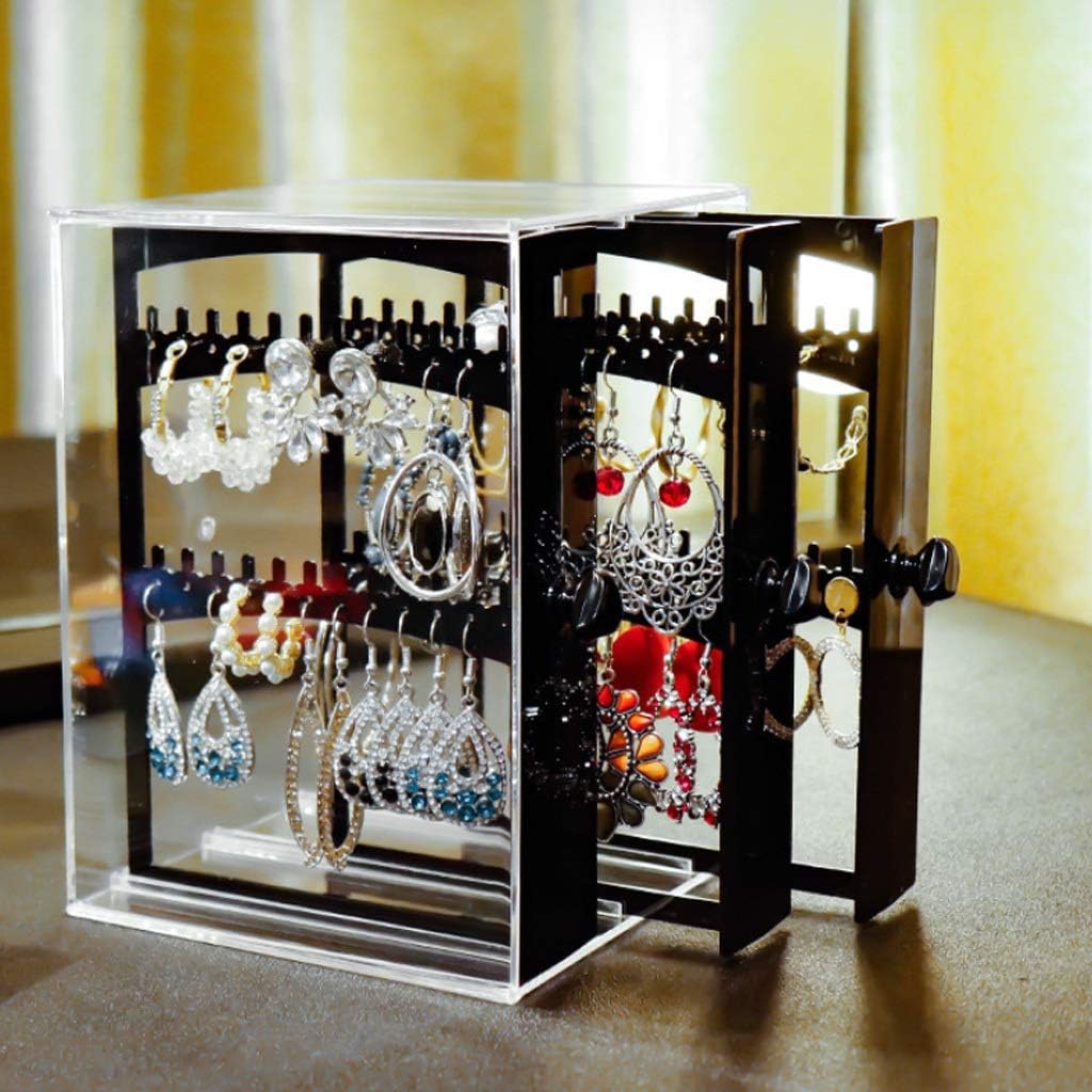 Earring Display Rack Storage Box Storage Box Transparent Jewelry Storage Box, Drawer Storage Rack Necklace Jewelry Display Cabinet