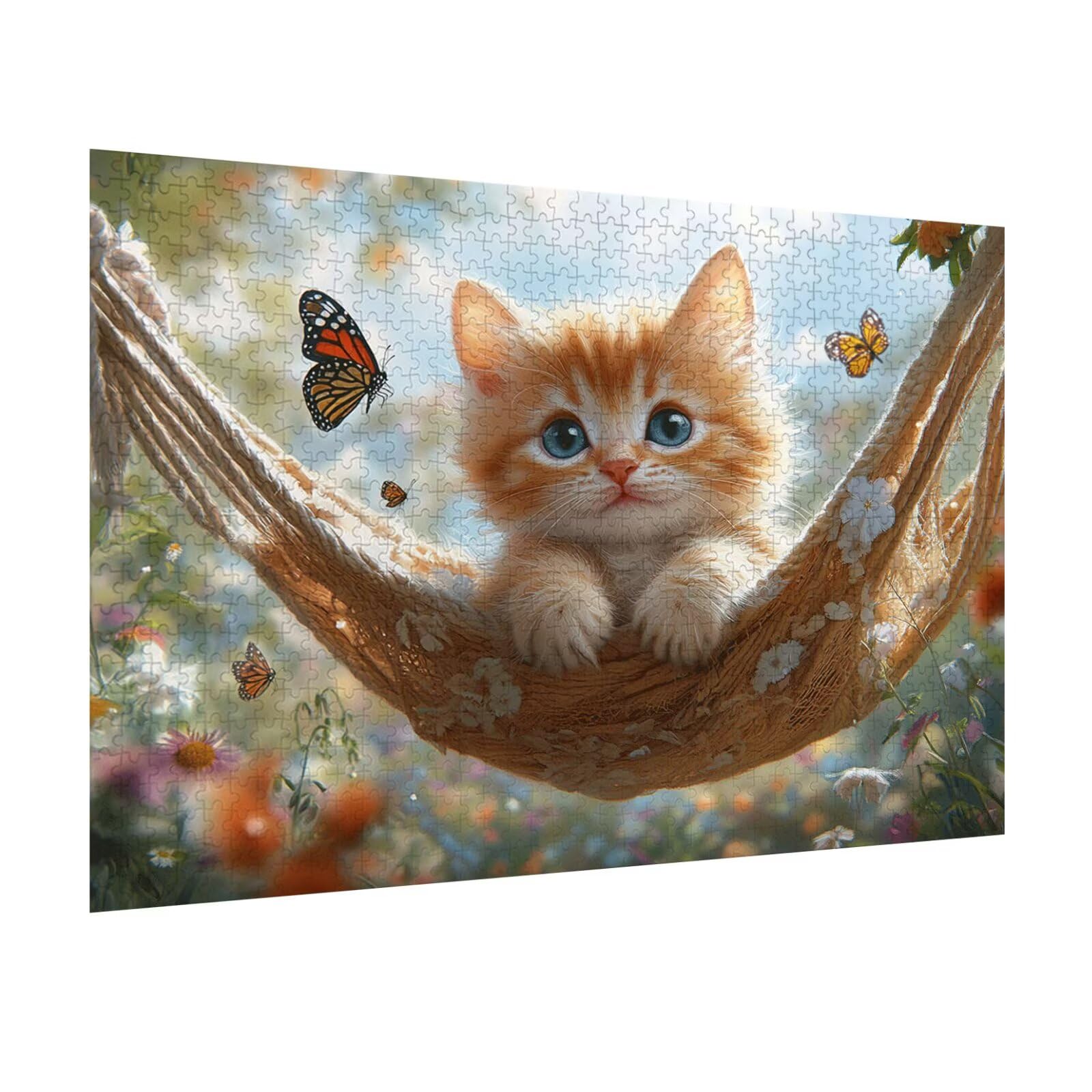 Puzzle 4000 Pezzi primavera Puzzle Classici per Gioco Familiare, n-77 | Impossibile Puzzles, Intrattenimento Creativo, Rilassamento e Intelligence, Regalo per Amore e Amico, Decorazioni Casa, gatto
