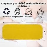 BreodyEco Papier toilette réutilisable – 30 serviettes lavables pour bidet – 2 faces en flanelle absorbantes colorées sans papier - 3