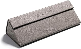 Foldable Glasses Case Folds to Carry Leather and Closes with Magnets