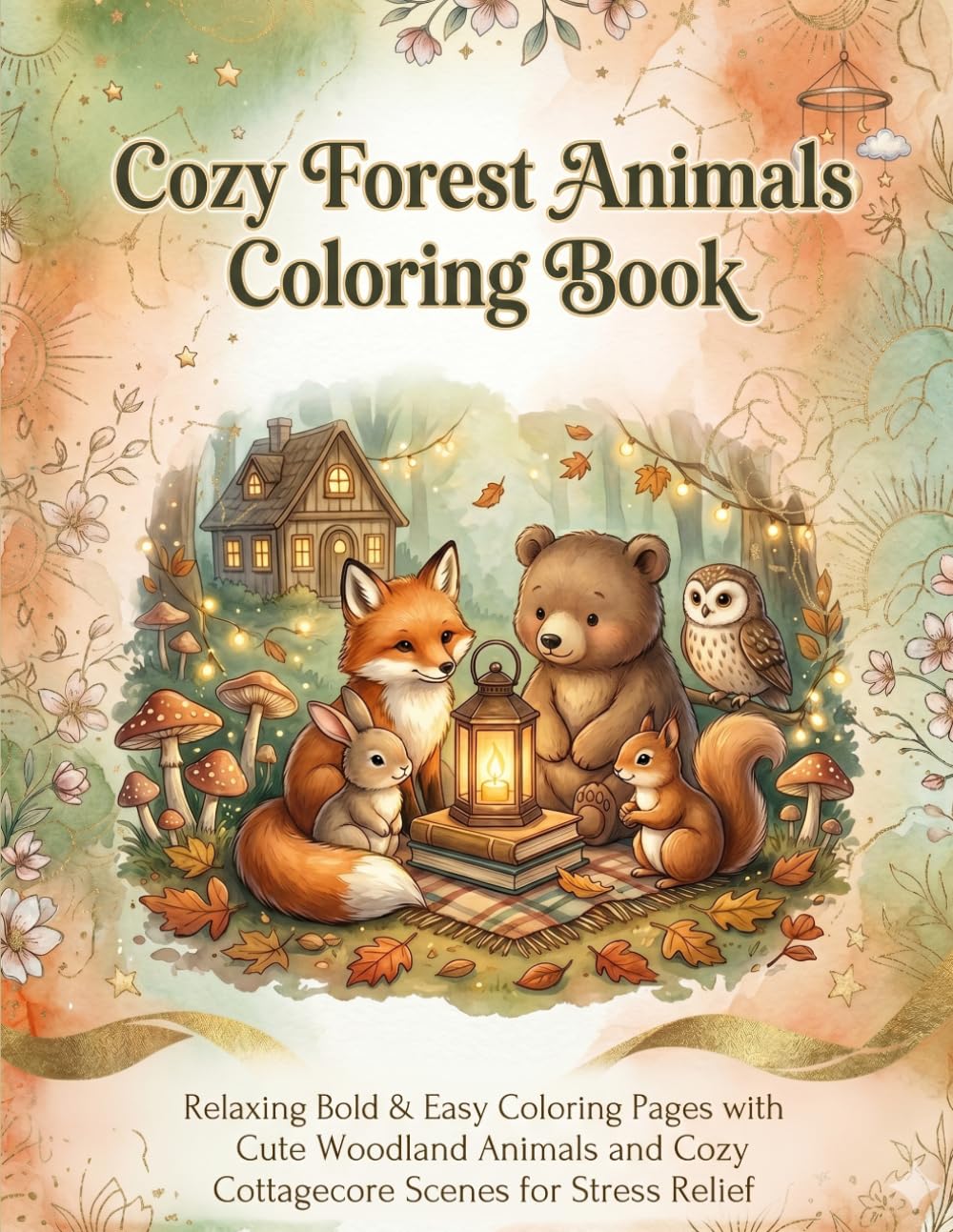 Little Friends of the Forest: A Cute Woodland Coloring Book for Relaxation and Creative Calm