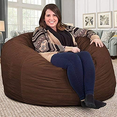Miniatura 2 de ULTIMATE SACK Sillón tipo puf de 4 pies, puf de gran tamaño para adultos, cómodo sillón tipo puf, sofá tipo puf para tumbarse, sofá tipo puf para