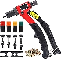 Vista 1 de Remachador de mano de remache ciego de 8.0in, remachador de mano resistente, remachador de remachado herramientas de remachado, herramientas