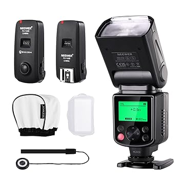 Neewer PRO NW670 E-TTL Photo Flash Kit for CANON Rebel T5i T4i T3i T3 T2i T1i XSi XTi SL1, EOS 700D 650D 600D 1100D 550D 500D 450D 400D 100D 300D 60D 70D DSLR Cameras, Canon EOS M Compact Cameras - Includes: Neewer Auto-