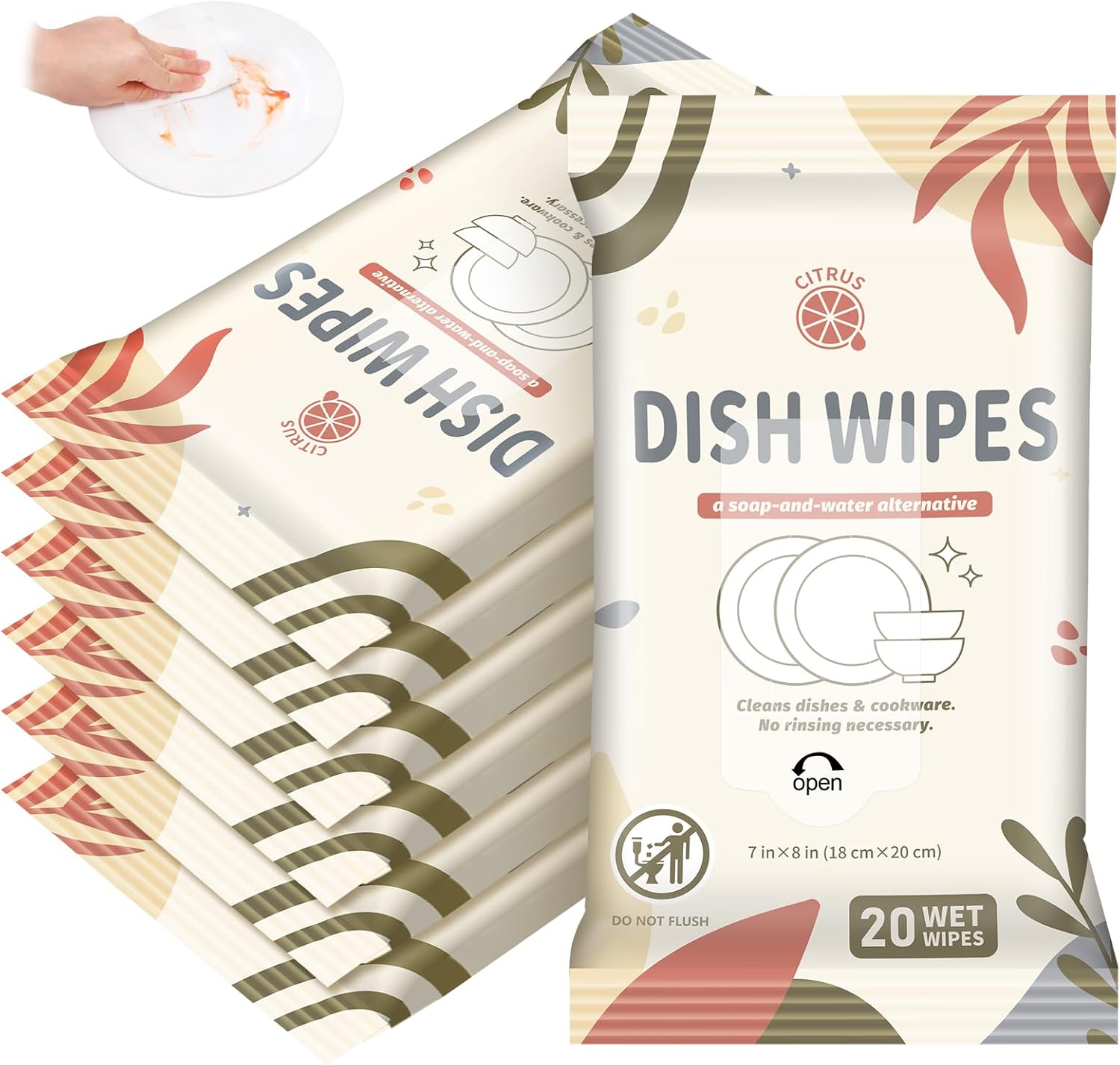 Camping Dish Wipes Travel Dish Soap Cruise Cleaning