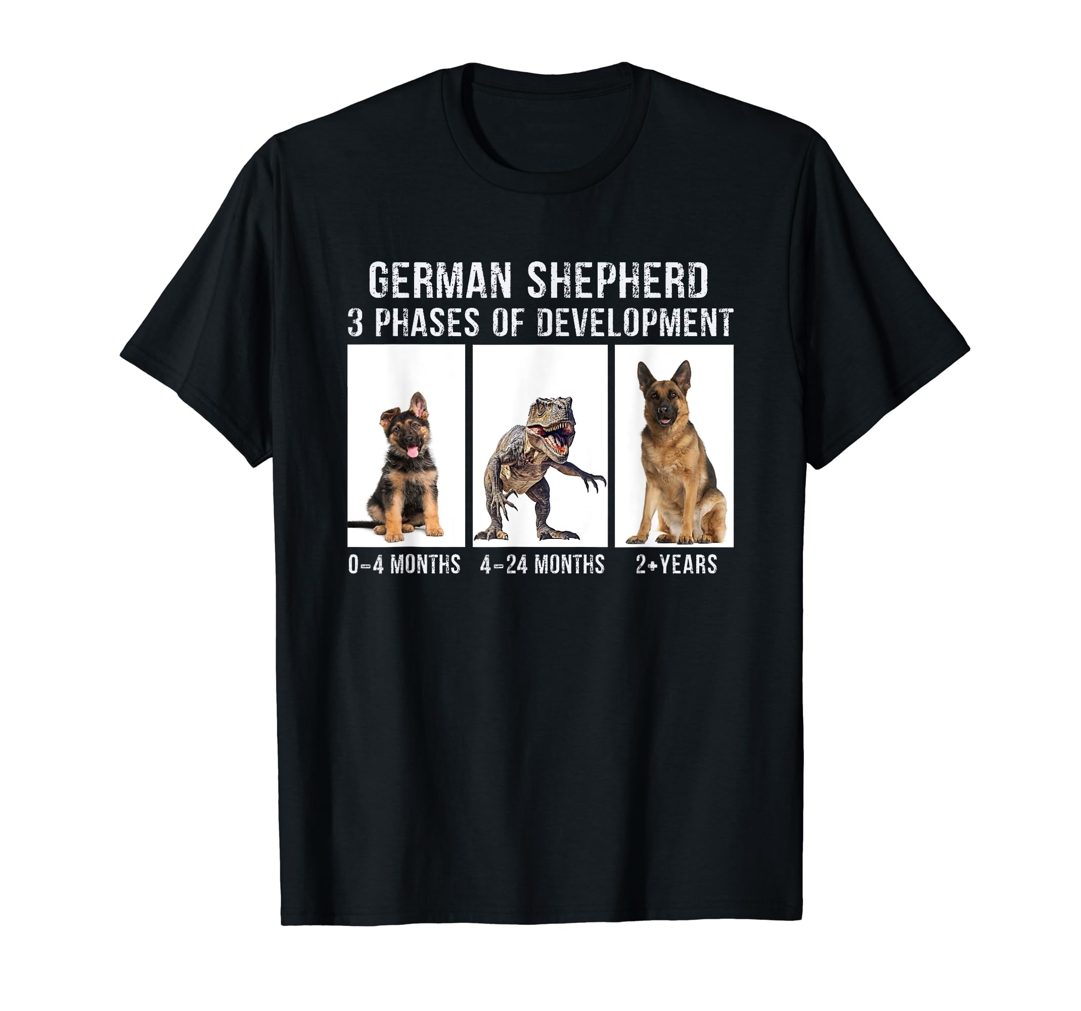 German Shepherd Gsd Puppy Development Dog Teesfunny German - Main Image
