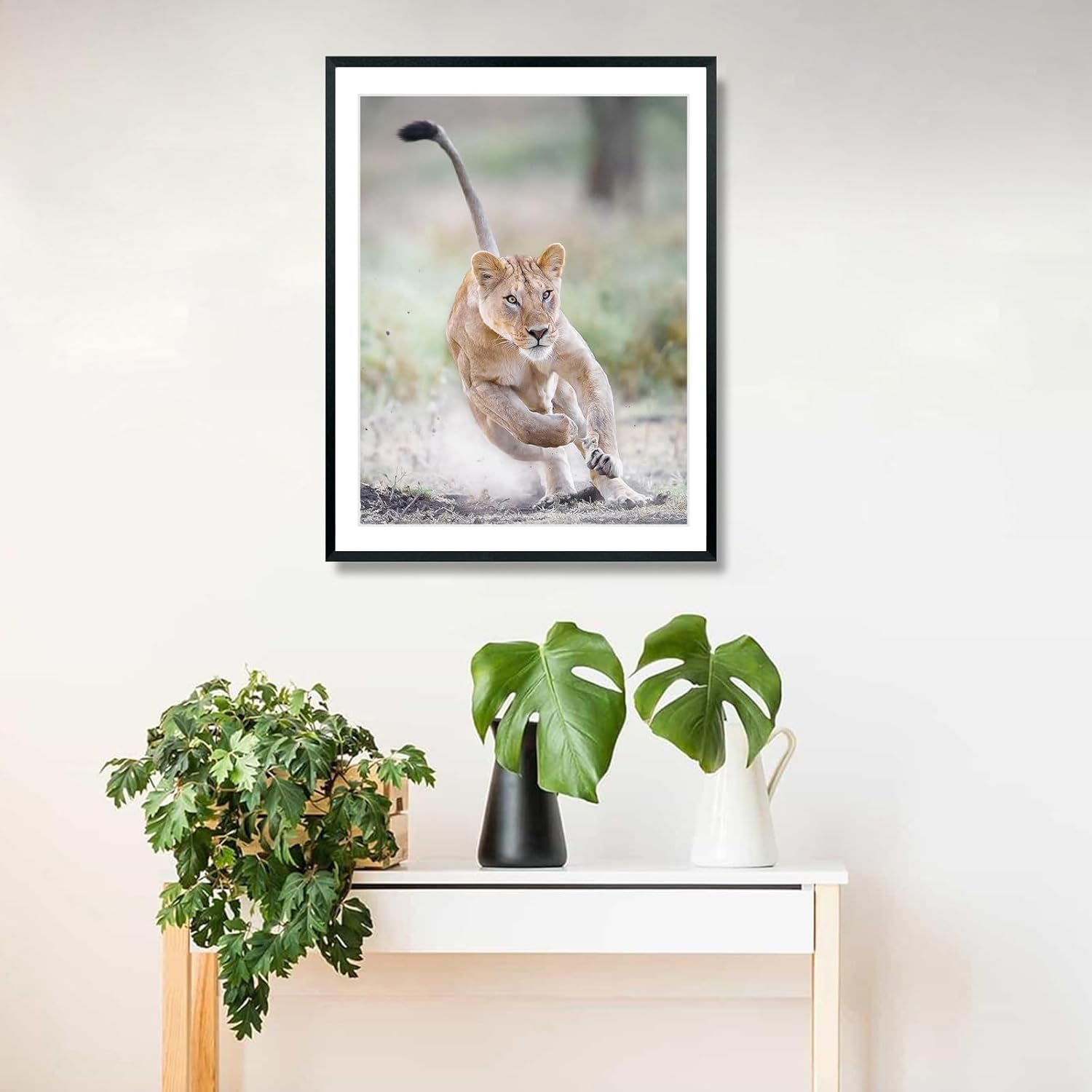 Mxtallup 18x21 Picture Frames Solid wood,Display Pictures 16x19 Inch With Mat or 18x21 Inch Without Mat, Poster Frames 16x19 in Photo Frames Wood Black (T22B1821W1619)
