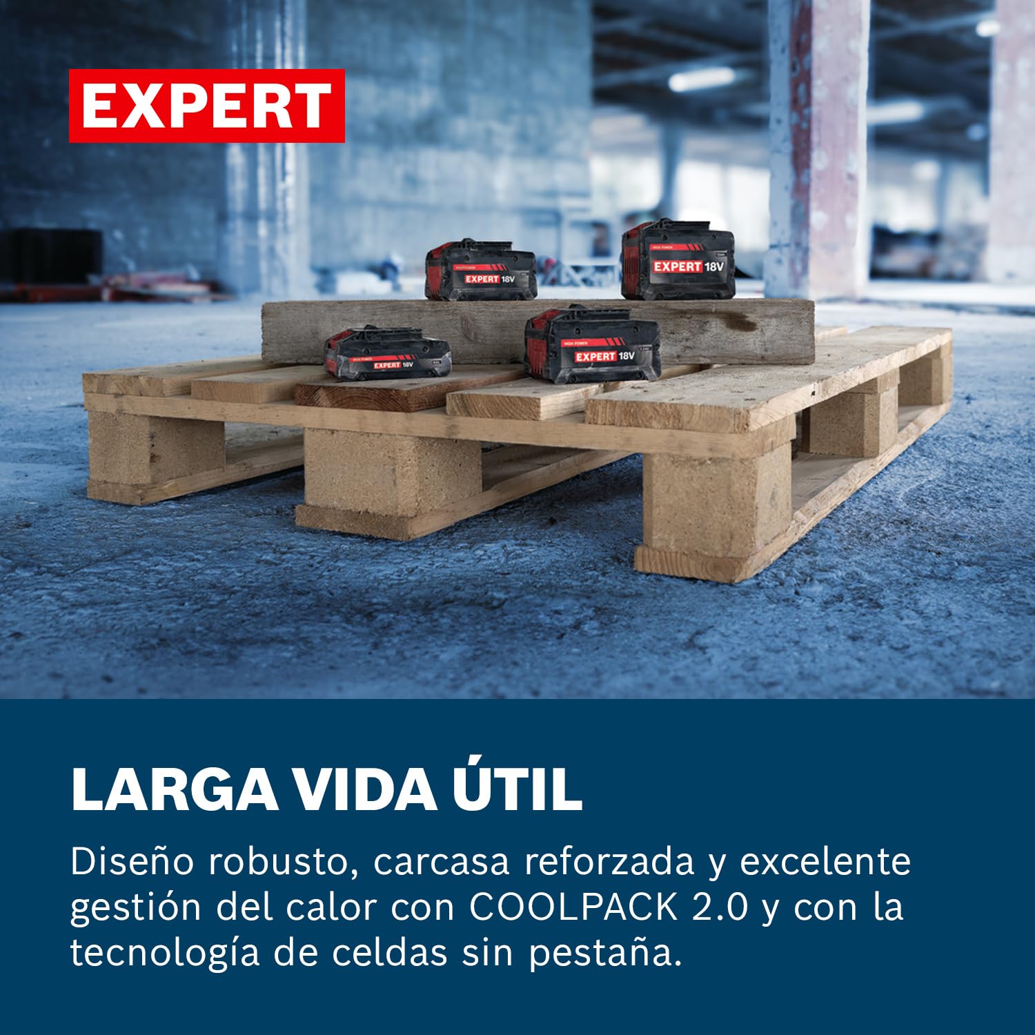 Set básico de alta potencia Bosch EXPERT 18V System EXBA18V-40 combinado con cargador rápido GAL 12V/18-80 (hasta 2000 W de potencia máxima)