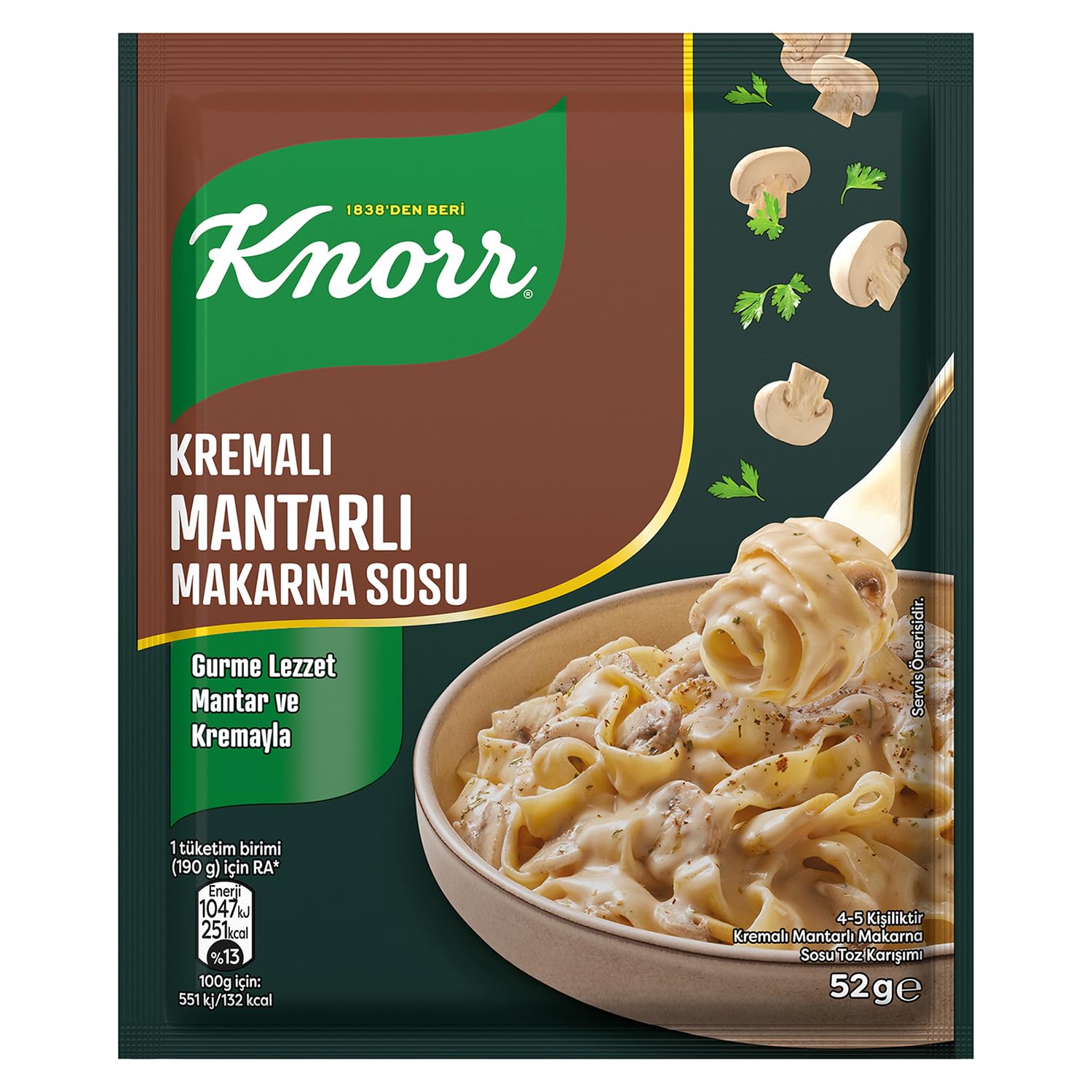 Knorr Kremalı Mantarlı Makarna Sosu 52 Gram