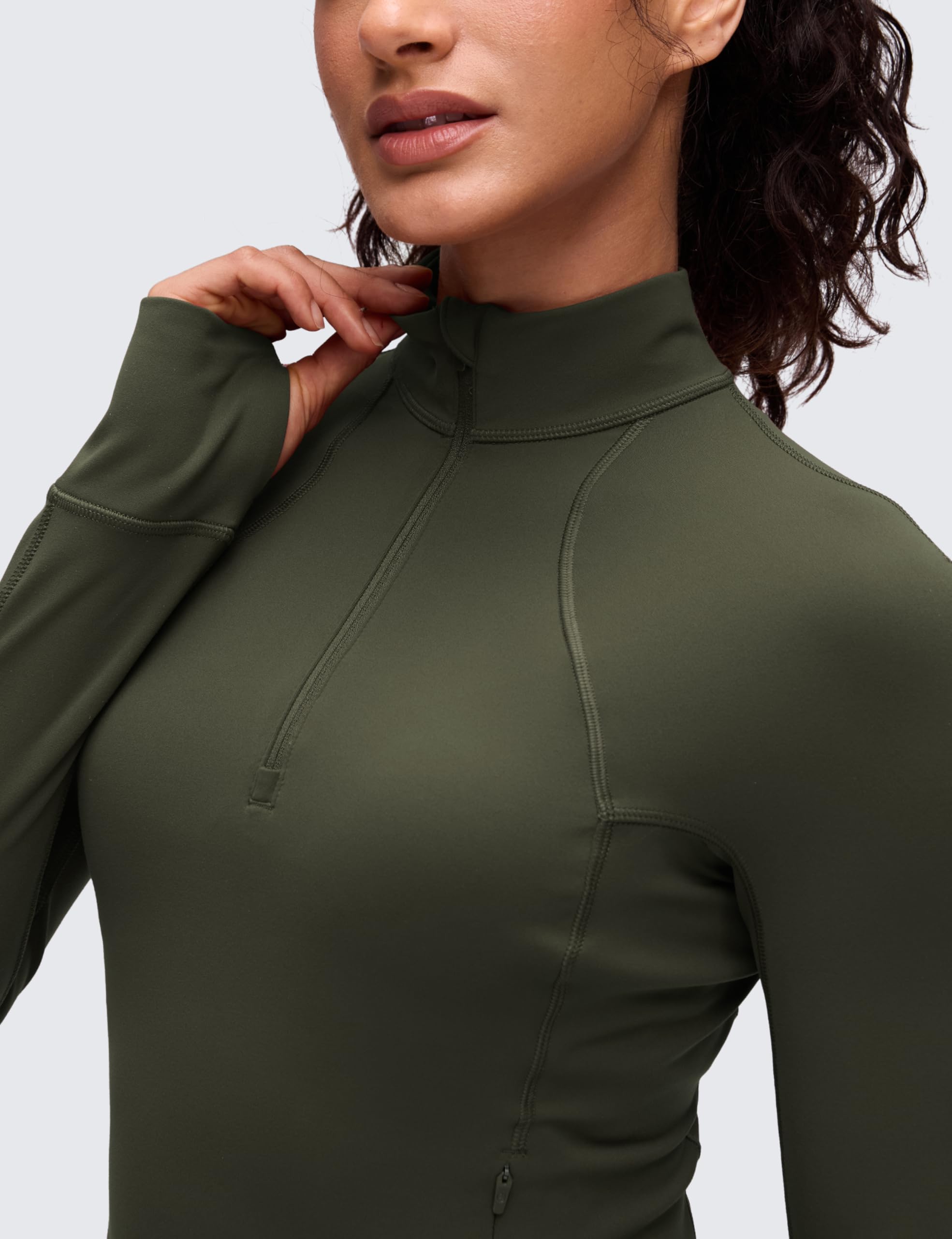 CRZ YOGA Butterluxe Top Corto Media Cremallera