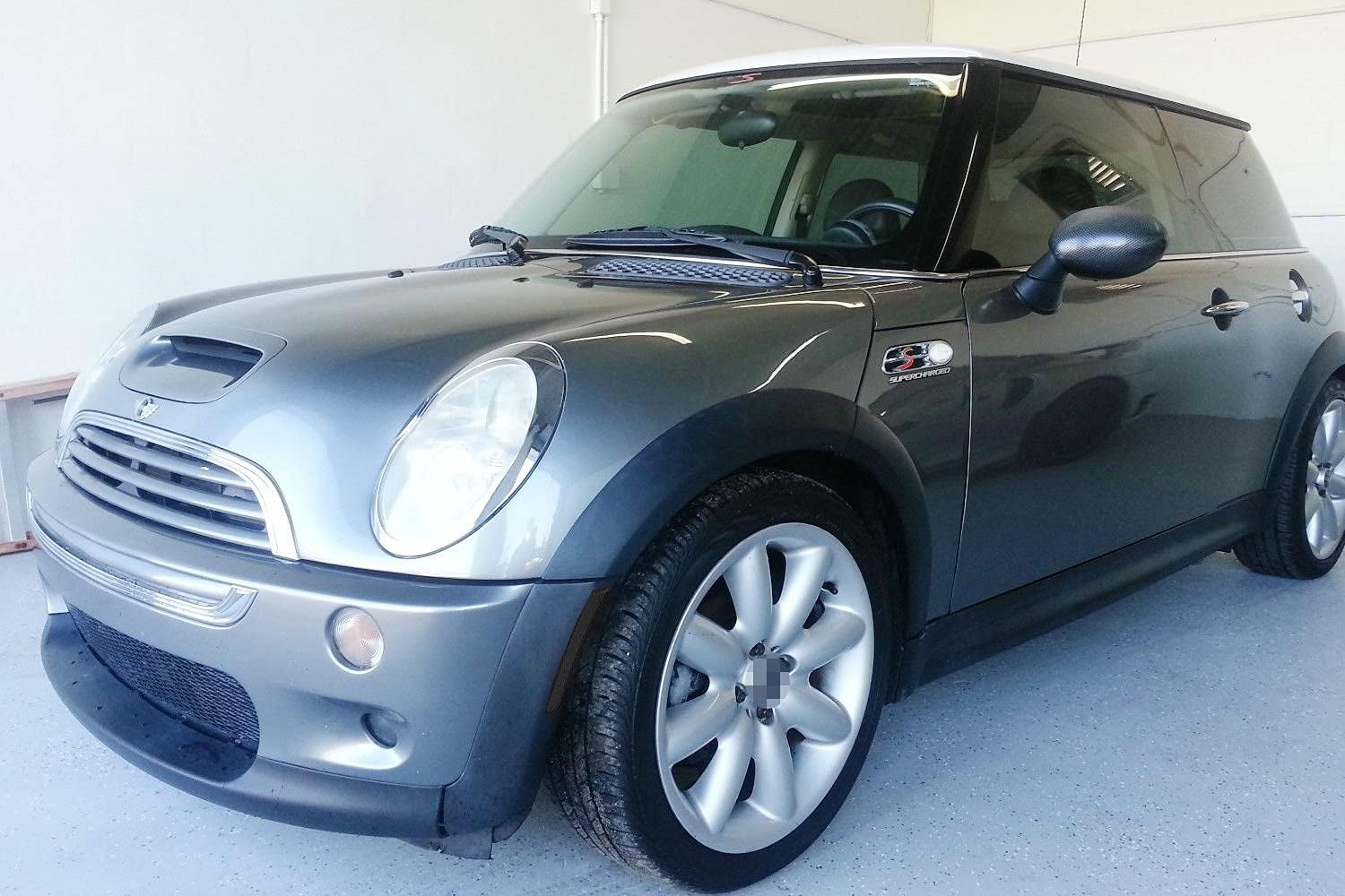 iJDMTOY Smoked Lens Amber Full LED Front Side Marker Light Kit, Compatible with 2002-08 Mini Cooper 1st Gen R50 R52 R53, Replace OEM Amber Sidemarkers