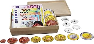 WISSNER® Magnetisches Euro Spielgeld – 100 Teile Set mit Scheinen, Münzen & Rechenzeichen, ideales Lernmaterial für Kinder, Schule & Tafelunterricht