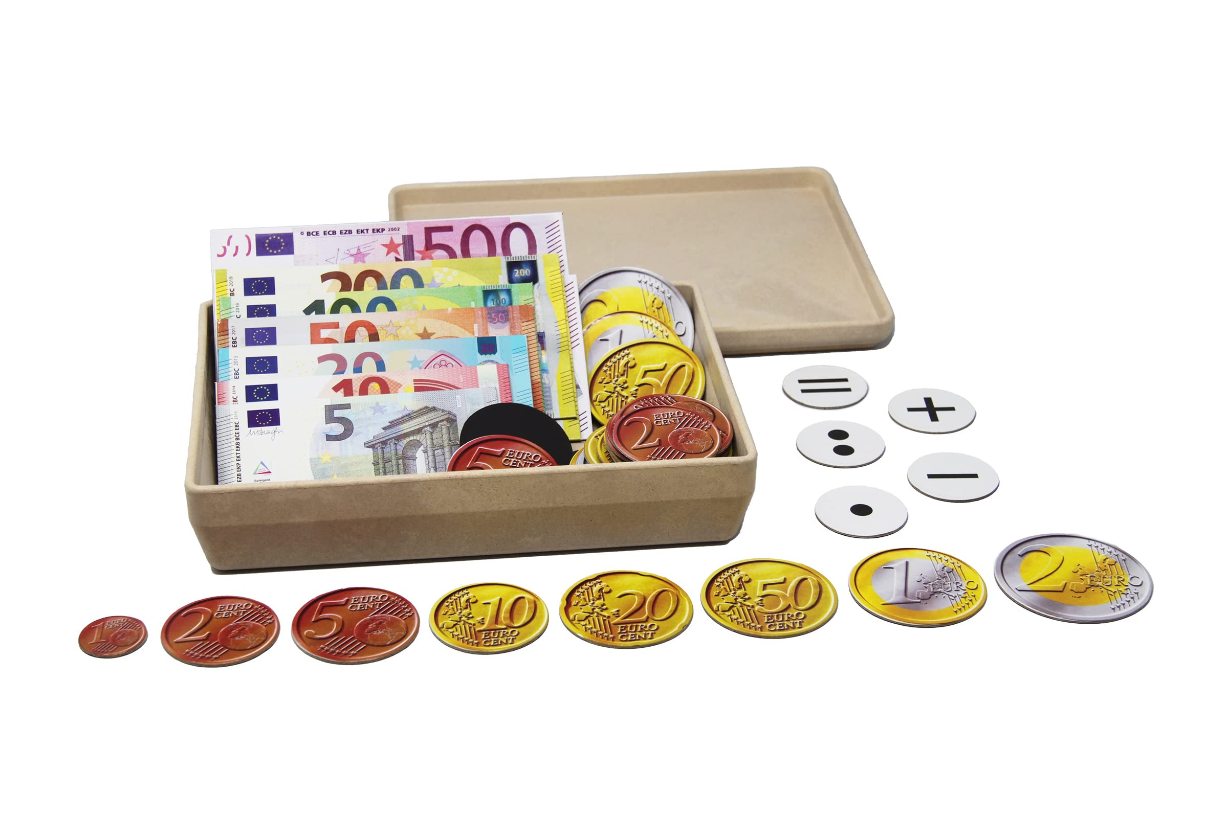 WISSNER active learning Magnetic Euro - Money, 100 Pieces In A Plastic Case, made Out of Mag-Pap